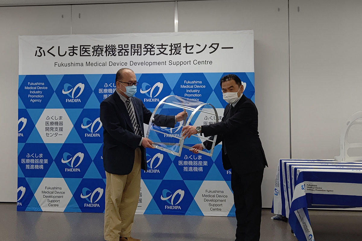 福島県臨床工学技士会様へフェースシールドを寄贈しました